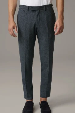 Strellson Hosen-Flex Cross Baukasten-Hose Kynd, dunkelblau kariert