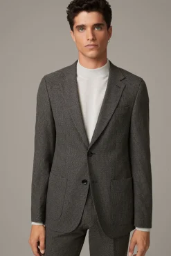 Strellson Sakkos-Flex Cross Baukasten-Sakko Arndt, dunkelbraun-schwarz gemustert