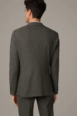 Strellson Sakkos-Flex Cross Baukasten-Sakko Arndt, dunkelbraun-schwarz gemustert