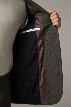 Strellson Sakkos-Flex Cross Baukasten-Sakko Arndt, dunkelbraun-schwarz gemustert