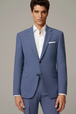 Strellson Sakkos-Flex Cross Baukasten-Sakko Aidan, blau meliert