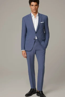 Strellson Sakkos-Flex Cross Baukasten-Sakko Aidan, blau meliert