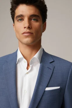 Strellson Sakkos-Flex Cross Baukasten-Sakko Aidan, blau meliert