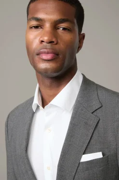 Strellson Sakkos-Flex Cross Baukasten-Sakko Alzer, grau meliert