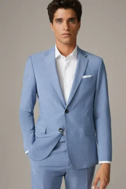 Strellson Sakkos-Flex Cross Baukasten-Sakko Caleb, hellblau meliert