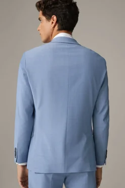 Strellson Sakkos-Flex Cross Baukasten-Sakko Caleb, hellblau meliert