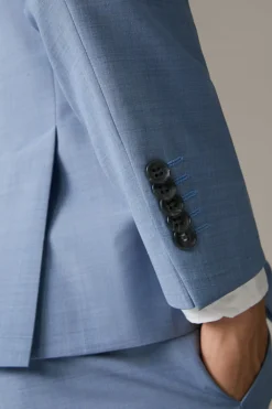 Strellson Sakkos-Flex Cross Baukasten-Sakko Caleb, hellblau meliert