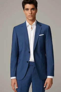 Strellson Sakkos-Flex Cross Baukasten-Sakko Aidan, blau meliert