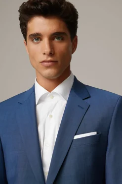 Strellson Sakkos-Flex Cross Baukasten-Sakko Aidan, blau meliert