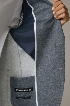 Strellson Sakkos-Flex Cross Baukasten-Sakko Acon, grau meliert