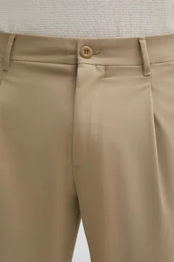 Strellson Hosen-Flex Cross Bundfaltenhose Louis, beige