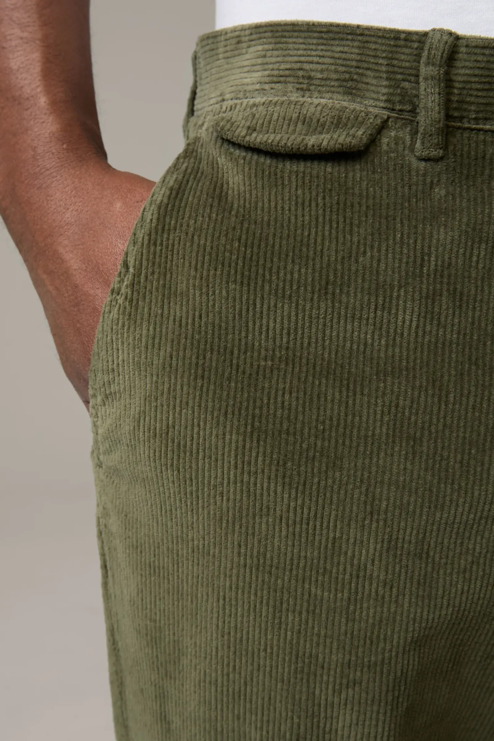 Strellson Hosen-Flex Cross Cordhose Luc, oliv