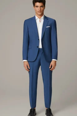 Strellson Hosen-Flex Cross Hose Max, blau meliert