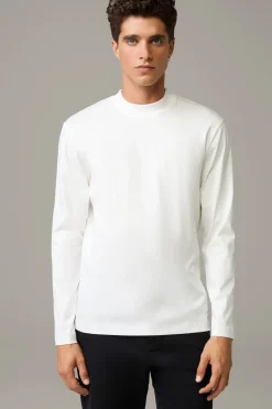 Strellson Tshirts & Sweats-Flex Cross Longsleeve Pepe, offwhite