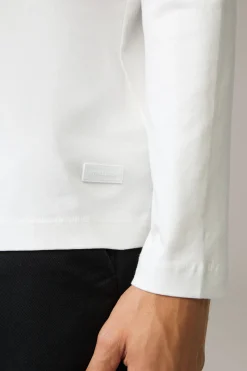 Strellson Tshirts & Sweats-Flex Cross Longsleeve Pepe, offwhite