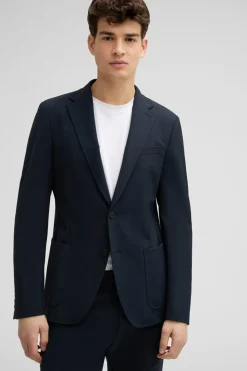 Strellson Sakkos-Flex Cross Sakko Acon, dunkelblau