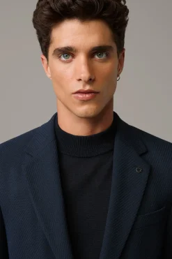 Strellson Sakkos-Flex Cross Sakko Arndt, navy strukturiert