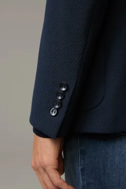 Strellson Sakkos-Flex Cross Sakko Arndt, navy strukturiert