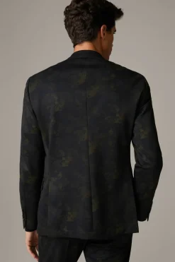 Strellson Sakkos-Flex Cross Sakko Caidan, grün gemustert