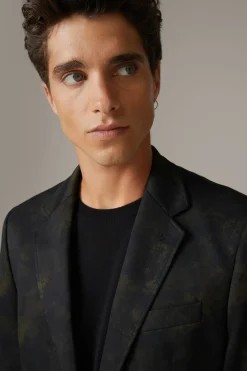 Strellson Sakkos-Flex Cross Sakko Caidan, grün gemustert