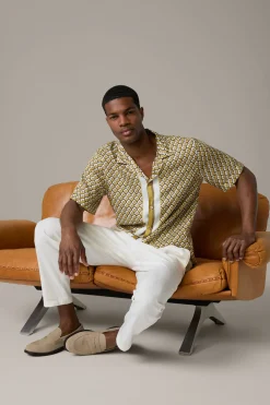 Strellson Hemden-Hemd Carlo, gelb gemustert