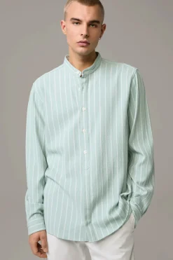 Strellson Hemden-Hemd Conell, hellblau/offwhite gestreift