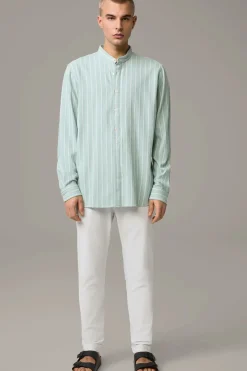 Strellson Hemden-Hemd Conell, hellblau/offwhite gestreift