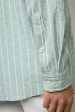 Strellson Hemden-Hemd Conell, hellblau/offwhite gestreift