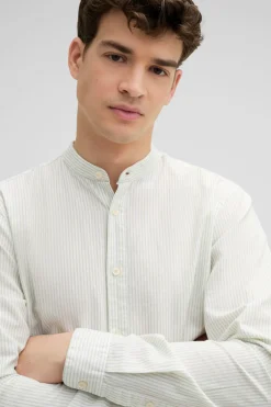 Strellson Hemden-Hemd Cornel, hellgr&uuml;n gestreift