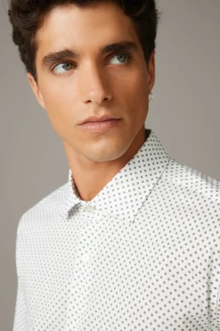 Strellson Hemden-Hemd Stan, grün gemustert