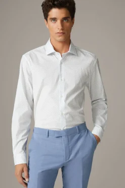 Strellson Hemden-Hemd Stan, hellblau gemustert