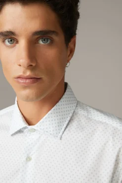 Strellson Hemden-Hemd Stan, hellblau gemustert