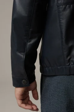 Strellson Jacken|Lederjacken-Lederjacke Jim, dark navy