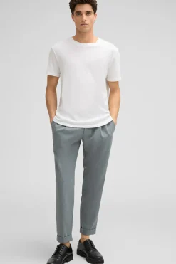 Strellson Tshirts & Sweats-Leinen-Mix T-Shirt Lino, wei&szlig;