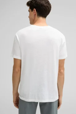 Strellson Tshirts & Sweats-Leinen-Mix T-Shirt Lino, wei&szlig;