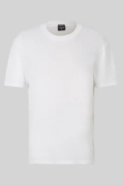 Strellson Tshirts & Sweats-Leinen-Mix T-Shirt Lino, wei&szlig;