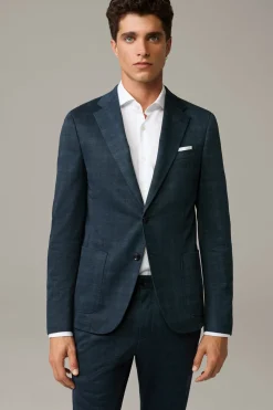 Strellson Sakkos-Leinen-Mix-Sakko Acon, navy gemustert
