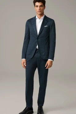 Strellson Sakkos-Leinen-Mix-Sakko Acon, navy gemustert