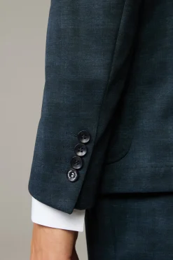 Strellson Sakkos-Leinen-Mix-Sakko Acon, navy gemustert