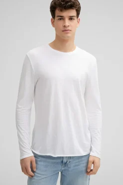 Strellson Tshirts & Sweats-Longsleeve Colin, wei&szlig;