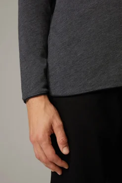 Strellson Tshirts & Sweats-Longsleeve Prospect, anthrazit meliert
