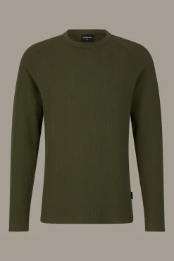 Strellson Strick-Longsleeve Walt, oliv