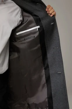 Strellson Mäntel-Mantel Finchley 2.0, dunkelgrau meliert