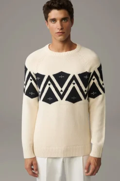 Strellson Strick-Norweger-Pullover Tito, /schwarz