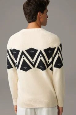 Strellson Strick-Norweger-Pullover Tito, /schwarz