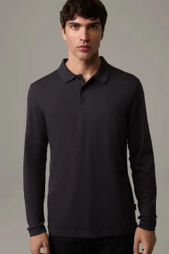 Strellson Tshirts & Sweats|Poloshirts-Polo-Longsleeve Edgar, schwarz