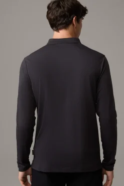 Strellson Tshirts & Sweats|Poloshirts-Polo-Longsleeve Edgar, schwarz