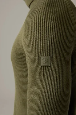 Strellson Strick-Rollkragenpullover Hamilton, oliv