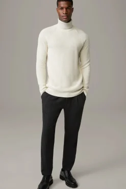 Strellson Strick-Rollkragenpullover Varg, offwhite