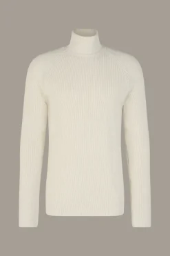 Strellson Strick-Rollkragenpullover Varg, offwhite